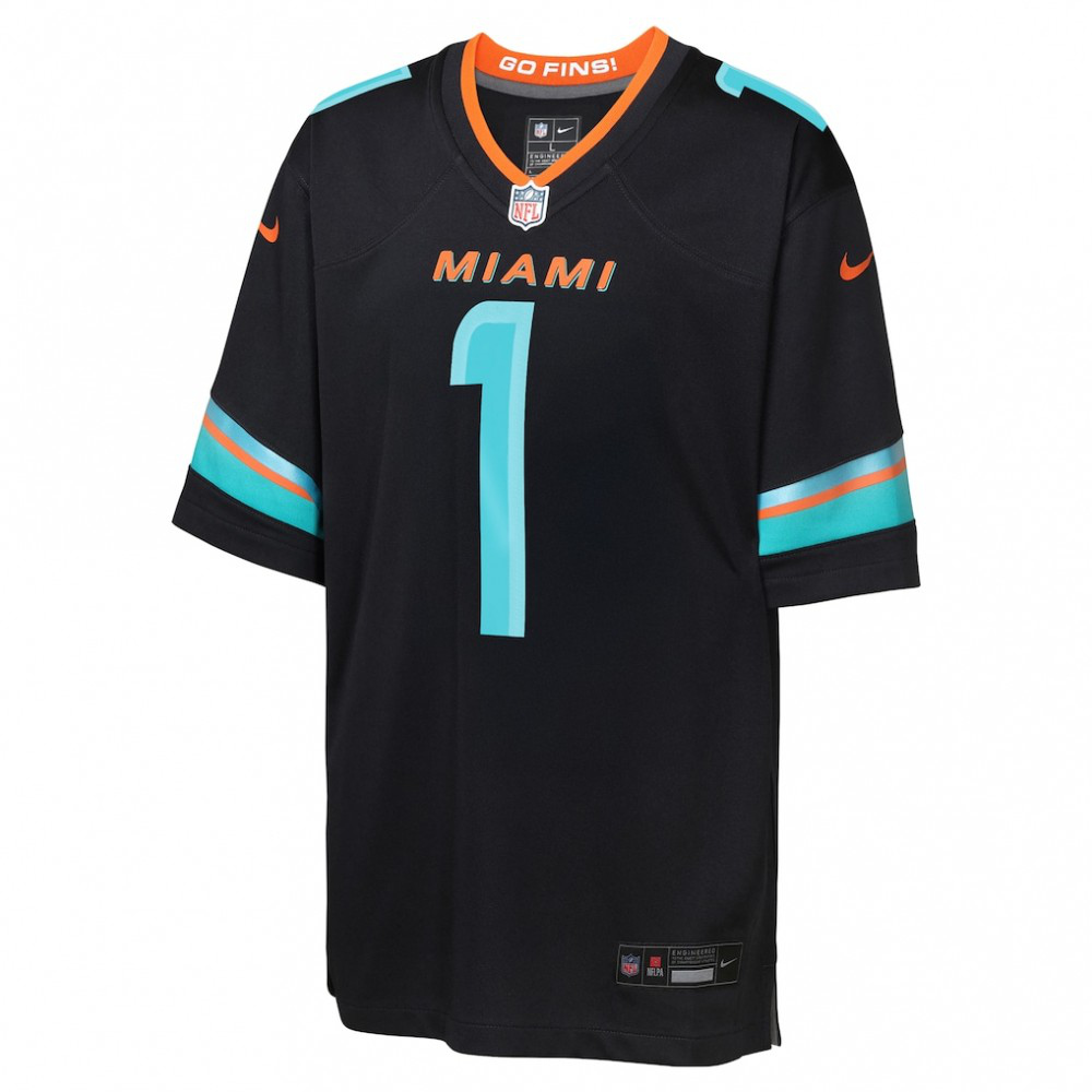 Tua Tagovailoa Miami Dolphins Nike Youth 2025 Rivalries Collection Game Jersey - Pitch Blue-GridironStore